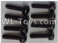 JJRC Q46 10428-B.0334 Cup head hex head screw-M2x8(8pcs),JJRC Q46 Parts,jjrc q46 speedrunner Parts,JJRC Q46 1/12 Parts